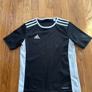 Adidas Black and White Performance Tee